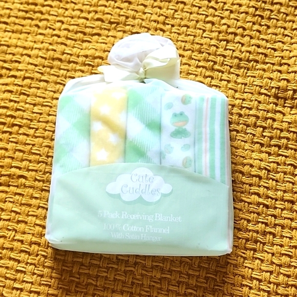 cute cuddler Other - 5 pc baby blankets 100%cotton